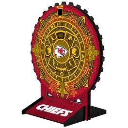 Fan Creations - Kansas City Chiefs Aztec Circle Desk Calendar - Multicolor