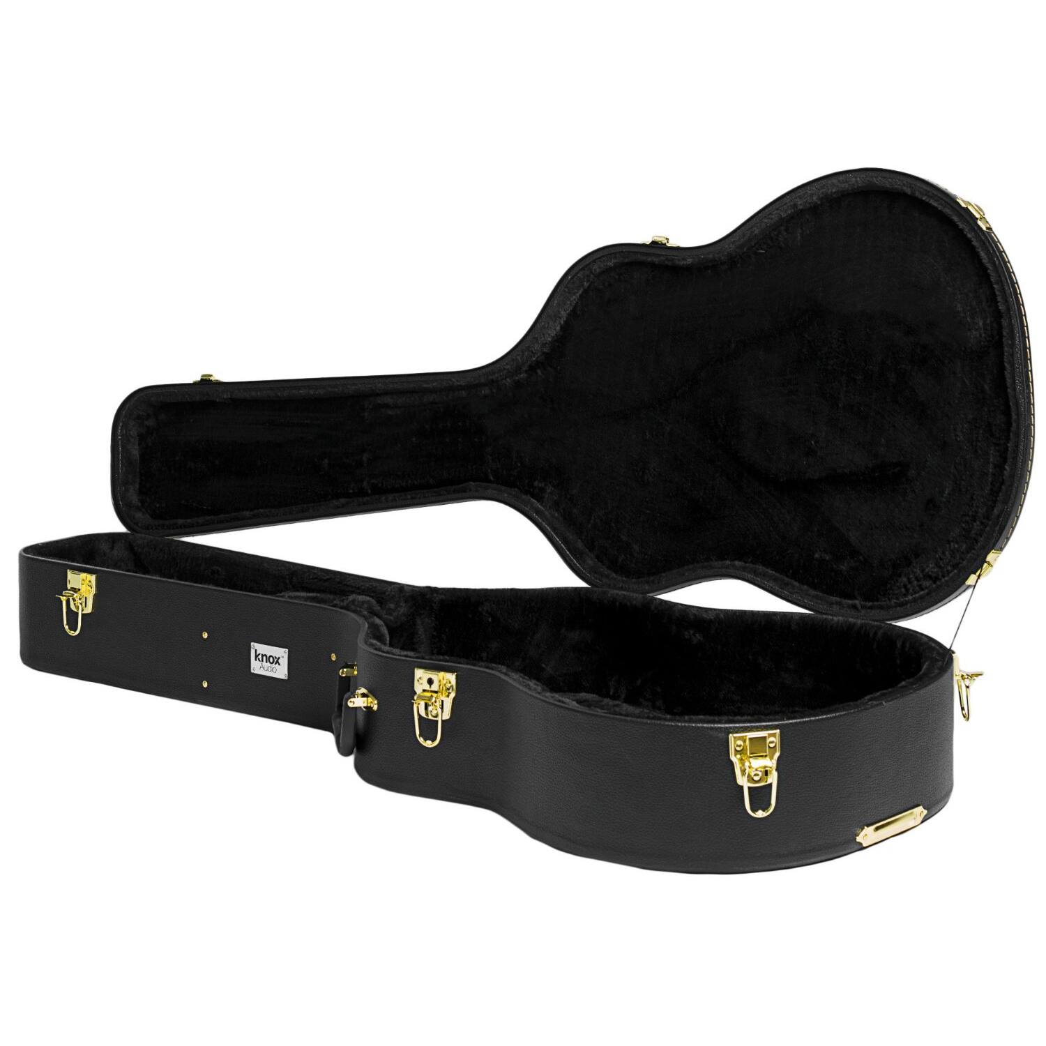 Front. Knox - Knox Gear KN-GC02 40-Inch Hard Shell Acoustic Concert Guitar Case.