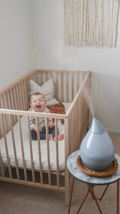 CRANE 1 Gal. Drop Cool Mist Humidifier with Sound Machine CRANE 1 Gal. Drop Cool Mist Humidifier with Sound Machine