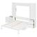 Alt View 2. Anysun - Queen Murphy Bed with Desk, Storage Shelves and Cabinets, Hidden Wall Bed for Space-Saving Home Office - White.