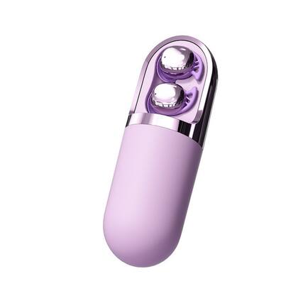Front. RISOKEYS - Wireless Invisible Bluetooth Sleeping Earphones, Vibration Massage Instrument Relieves Stress for Sleeping on The Side - Purple.