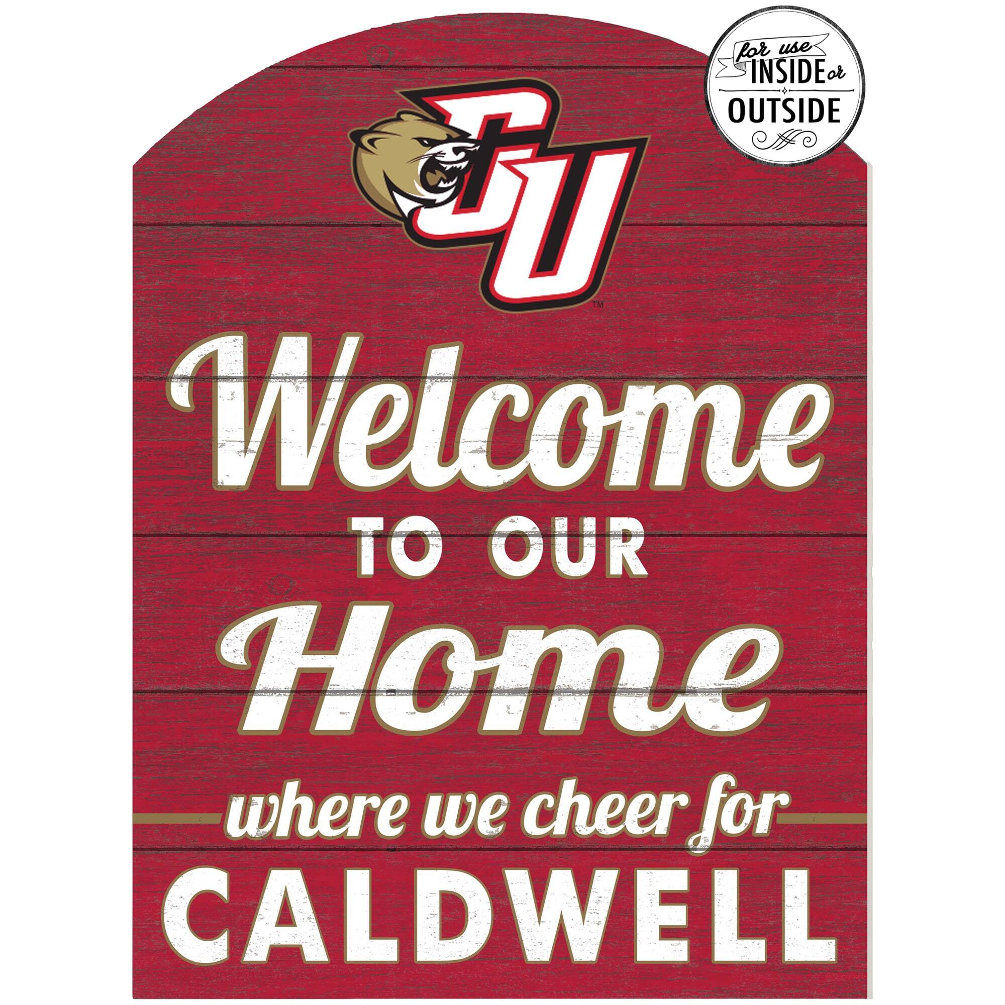 Caldwell Cougars 16'' x 22'' Indoor/Outdoor Marquee Sign
