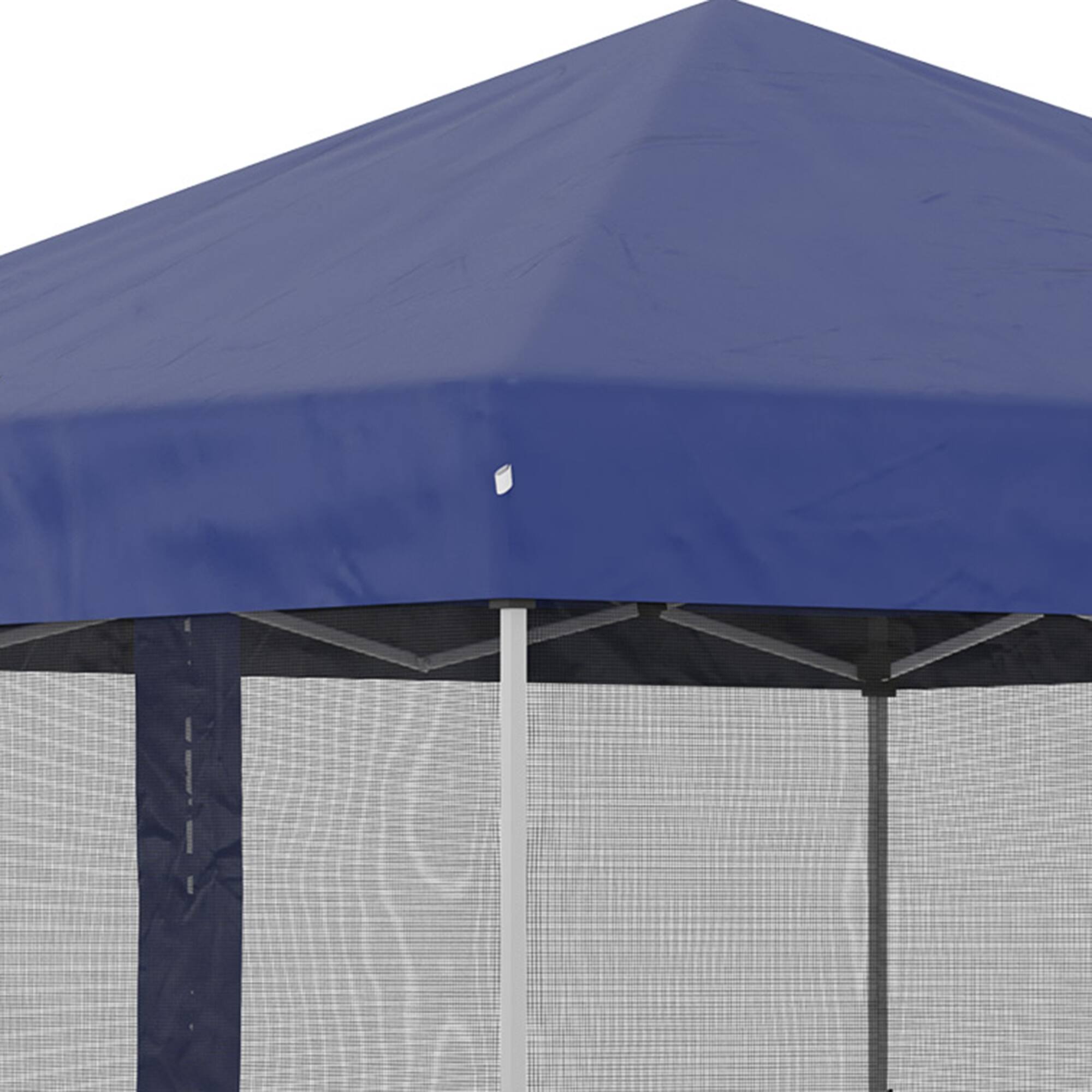 Alt View 7. Outsunny - 10' x 10' Pop Up Canopy Tent, Tents for Parties with Wheeled Carry Bag, Screen House Room - Dark Blue.