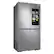 Alt View 11. Samsung - 23 cu. ft. 4-Door Flex Counter Depth Smart Refrigerator with Family Hub - Stainless Steel.