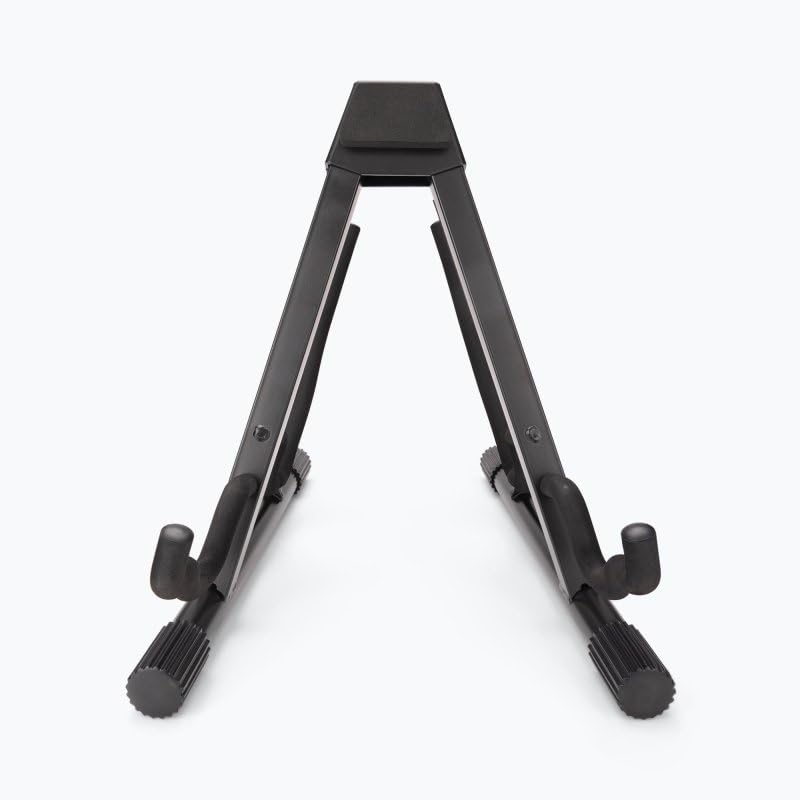 Alt View 8. On Stage Stands - On-Stage GS7462DB Professional A-Frame Double Electric and Acoustic Guitar Stand - Black.