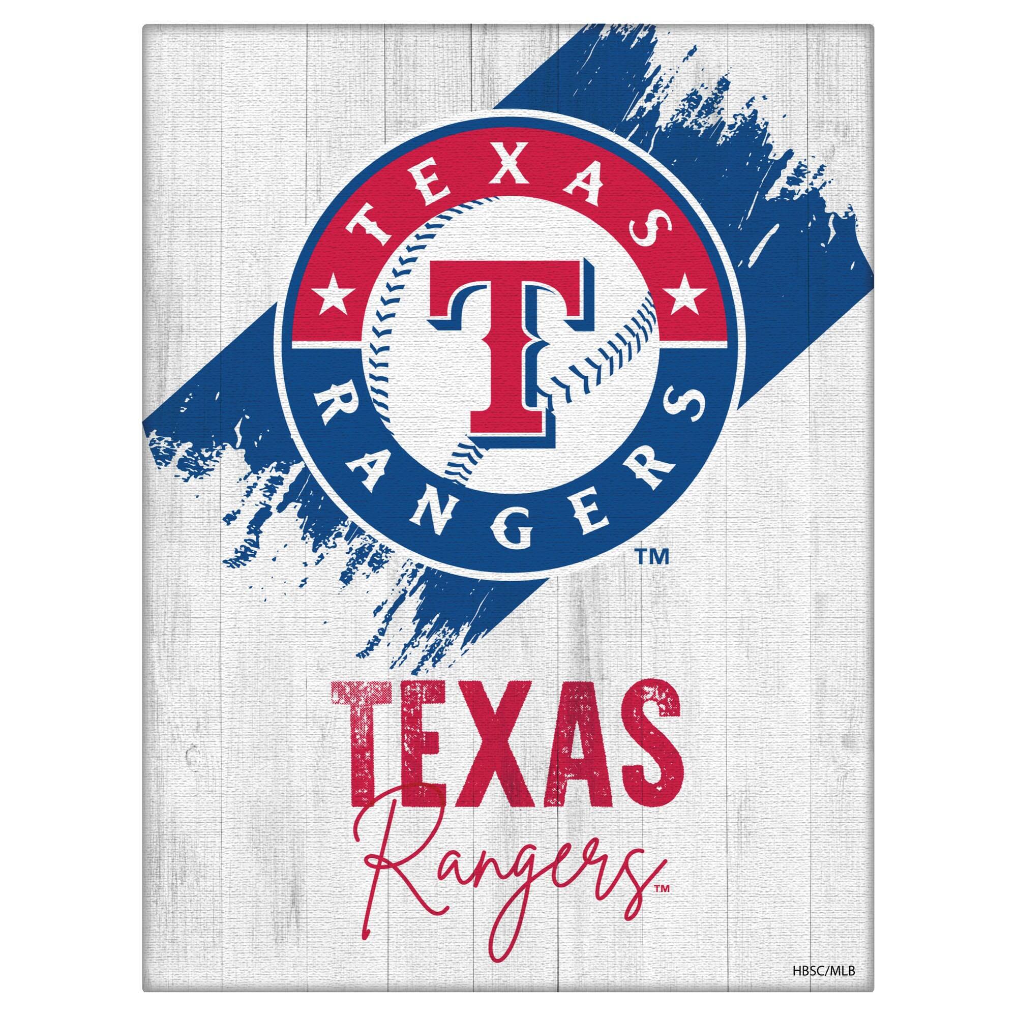 Texas Rangers 15" x 20" Team Canvas Wall Art