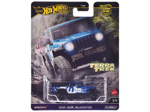 Hot Wheels
Premium
Terra Trek
2020 Jeep Gladiator
Real Riders
Metal/Metal
Car Culture
2/5
Mattel
FRY86