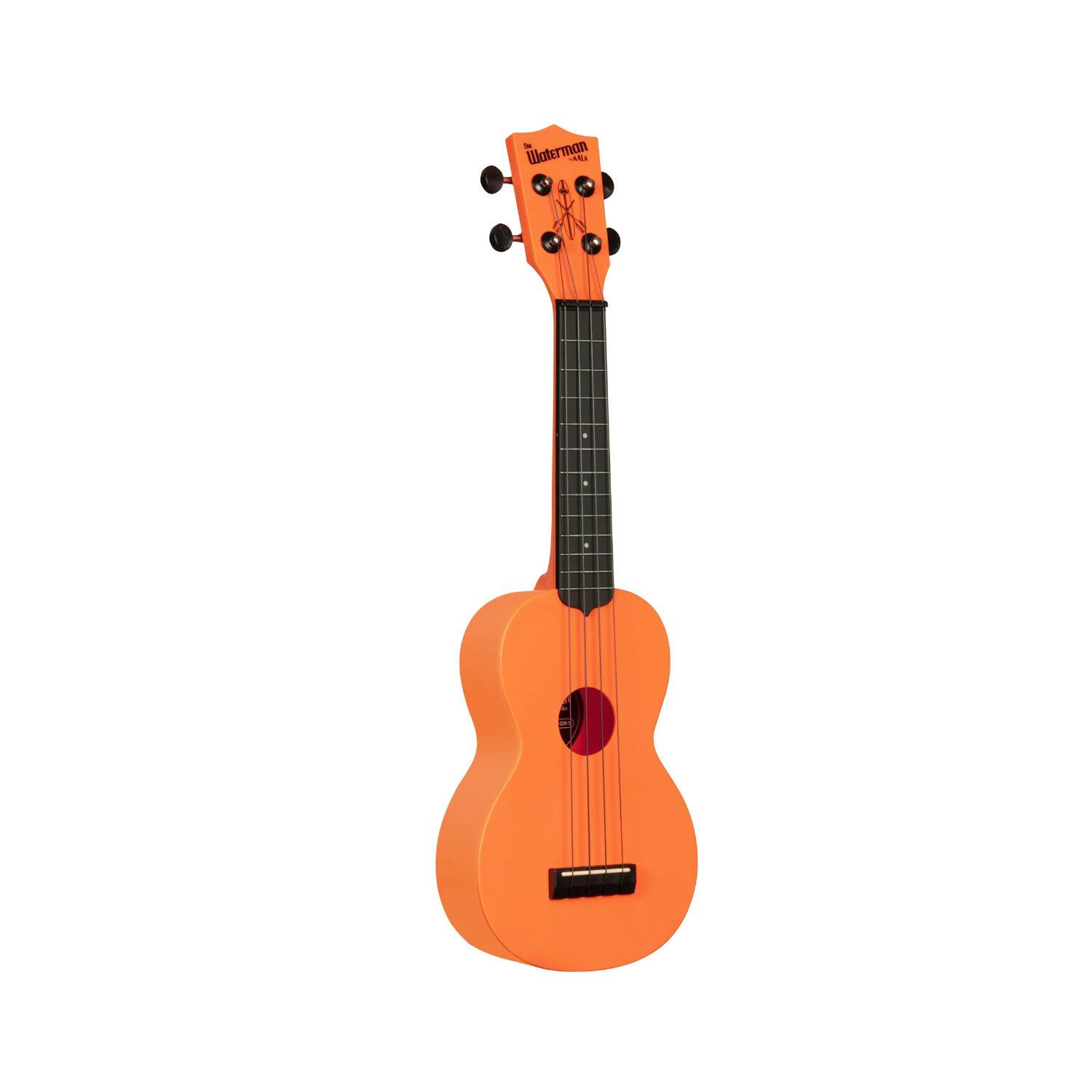 Back. Kala - Kala Brand Music Co Waterman Recycled Matte Sunset Orange Soprano Ukulele.