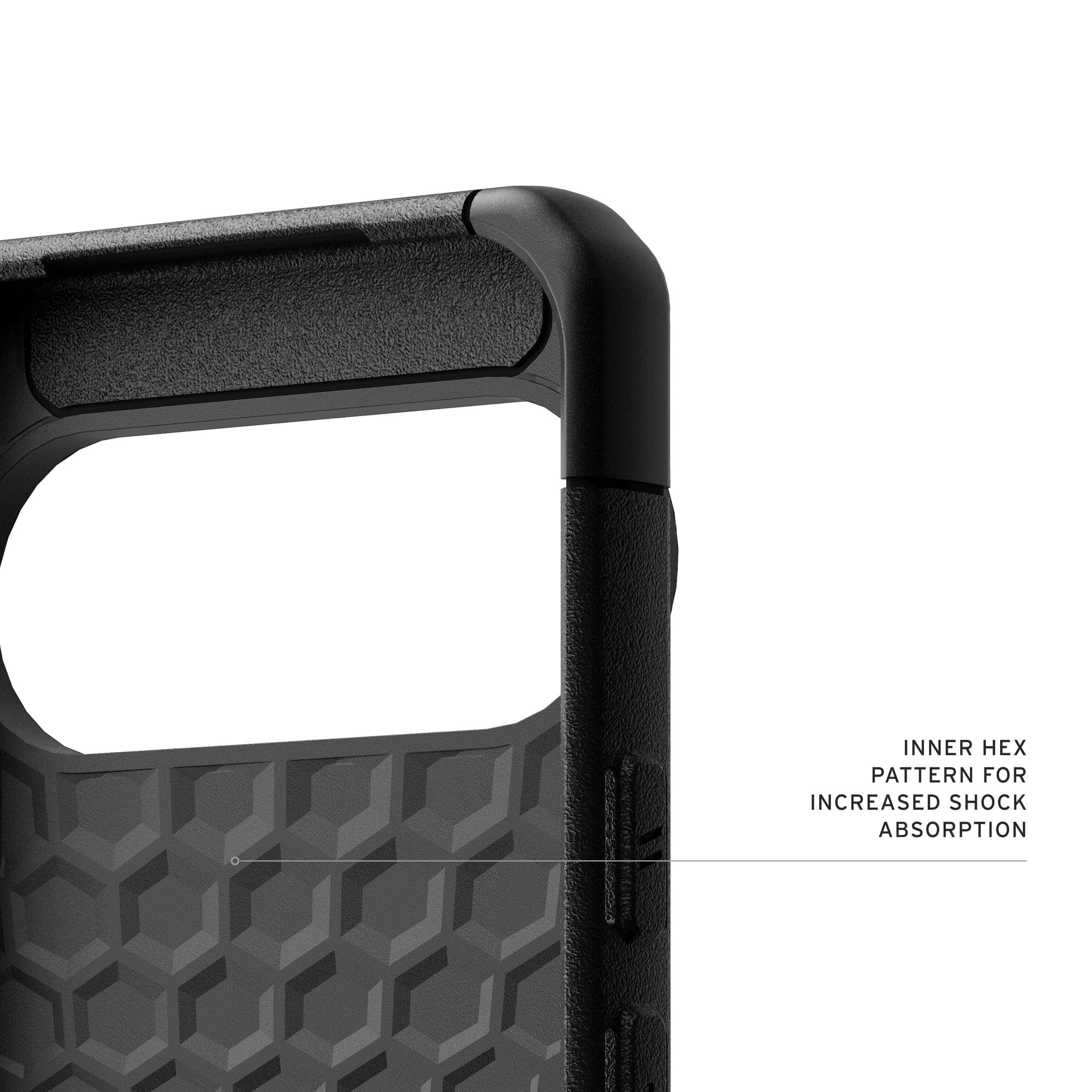 INNER HEX PATTERN FOR INCREASED SHOCK ABSORPTION
