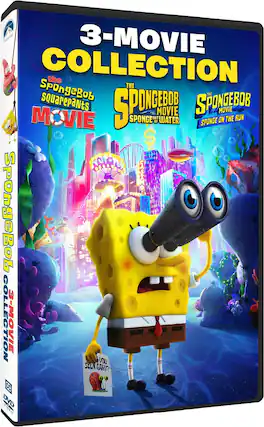 Front. The SpongeBob 3-Movie Collection - DVD.