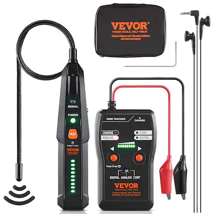 VEVOR TOUGH TOOLS, HALF PRICE
Technical Support and E-Warranty Certificate
www.vevor.com/support
SIGNAL
POWER
A/D
Press >2 sec
VEVOR TOUGH TOOLS
HALF PRICE
Technical Support and E-Warranty Certificate
www.vevor.com/support
WIRE TRACKER
CHARGE
A/D
ANALOG
CONT
DIGITAL
Press >2 sec
DIGITAL ANALOG CONT