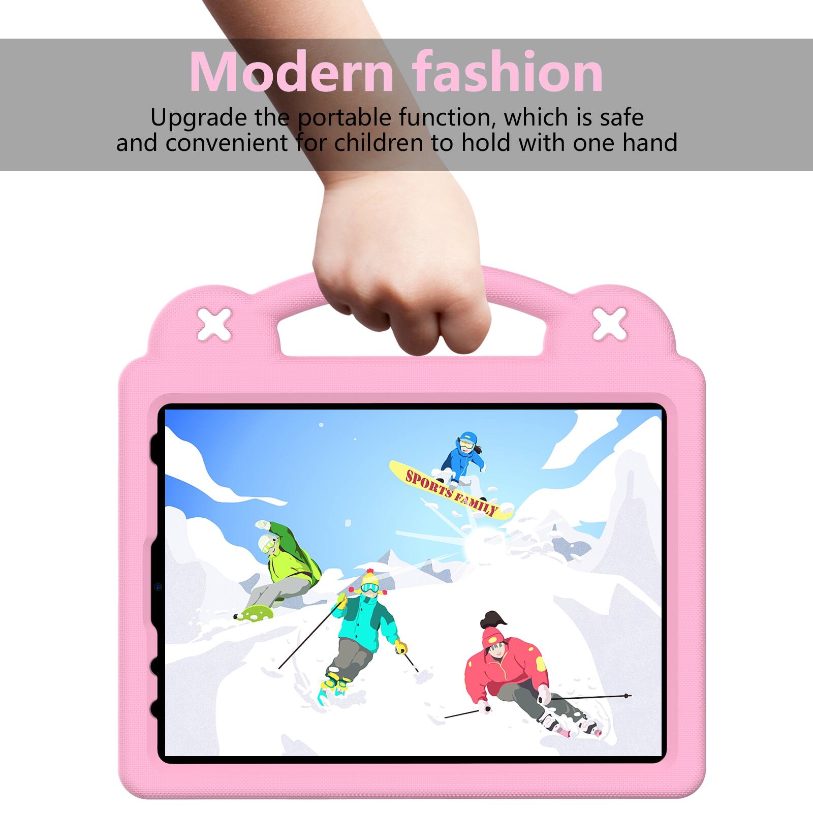 Modern fashion  
Upgrade the portable function, which is safe and convenient for children to hold with one hand  

SPORTS FAMILY