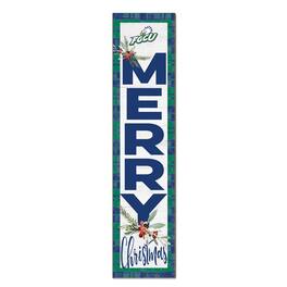 Jardine - Florida Gulf Coast Eagles 12'' x 48'' Outdoor Merry Christmas Leaner - White
