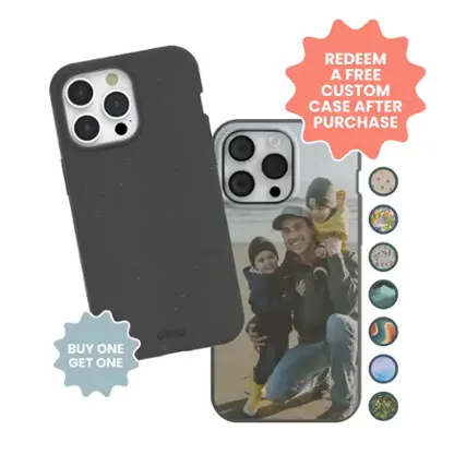 REDEEM A FREE CUSTOM CASE AFTER PURCHASE. BUY ONE, GET ONE FREE. pela pla.