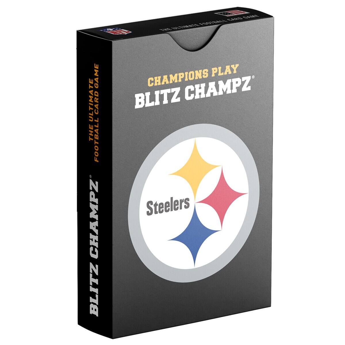 CHAMPIONS PLAY  
BLITZ CHAMPZ  
Steelers  

THE ULTIMATE FOOTBALL CARD GAME