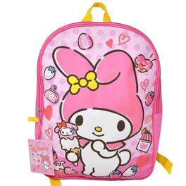 UPD - Hello Kitty My Melody 15" Pink School Backpack for Girls - Multicolored