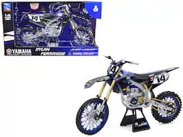 Yamaha YZ450F Motorcycle #14 Dylan Ferrandis "Yamaha Factory Racing" 1/6 Diecast Model by New Ray - Blue