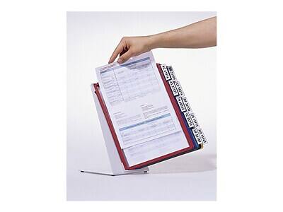 Alt View 4. Durable - Durable VARIO Document Holder, 8.5" x 11", Top Loading, Multicolor Plastic (536000) - Multicolor.