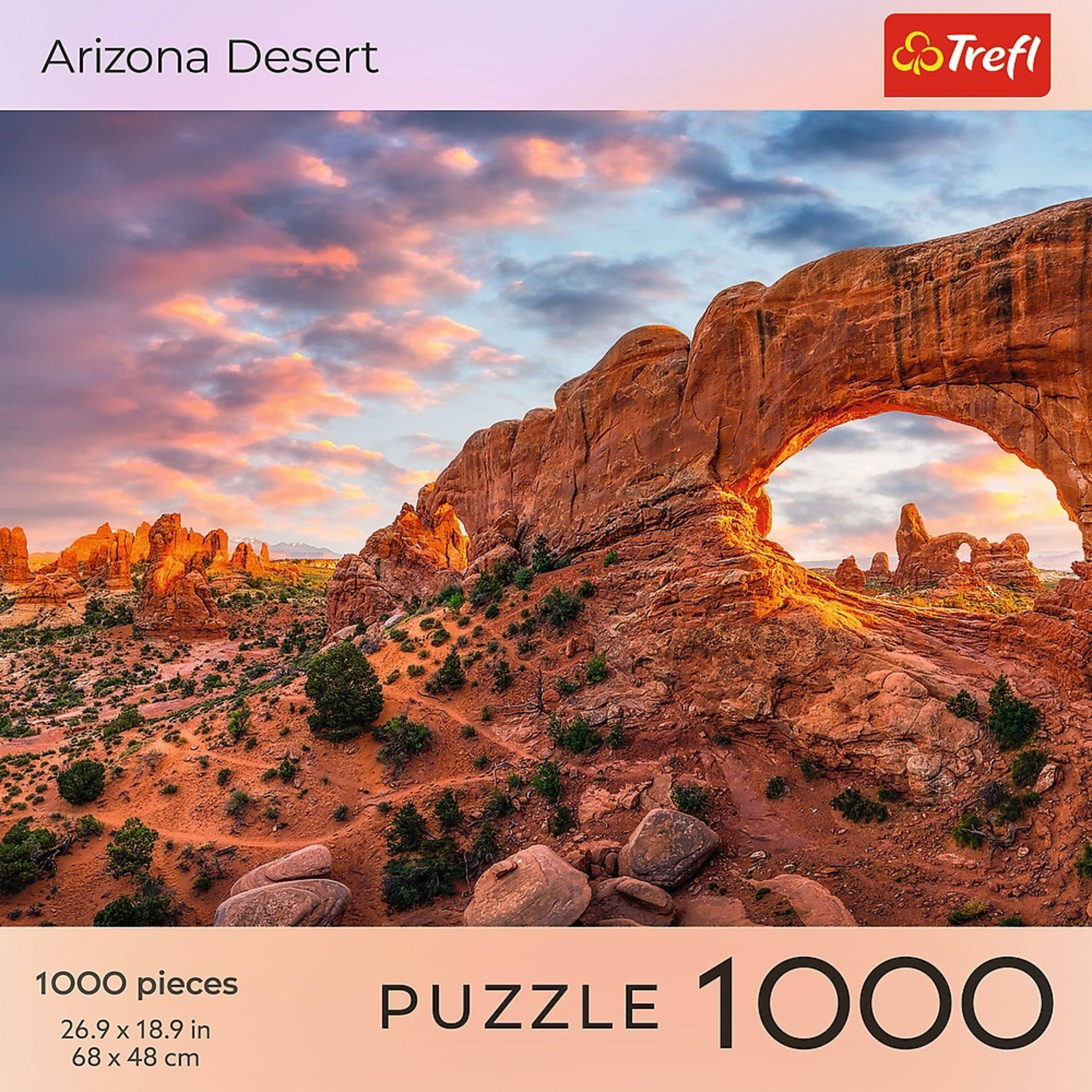 Arizona Desert  
Trefl  

1000 pieces  
26.9 x 18.9 in  
68 x 48 cm  

PUZZLE 1000