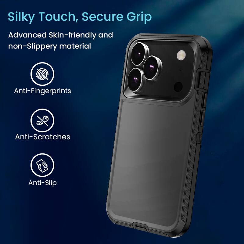 Silky Touch, Secure Grip

Advanced Skin-friendly and non-Slippery material

- Anti-Fingerprints
- Anti-Scratches
- Anti-Slip