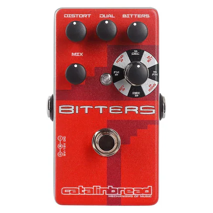 DISTORT DUAL BITTERS MIX RING DEC << BIT FM >> >> FM B DEC > RING > BITTERS I DC + 9V-1BV catalinbread MECHANISMS OF MUSIC