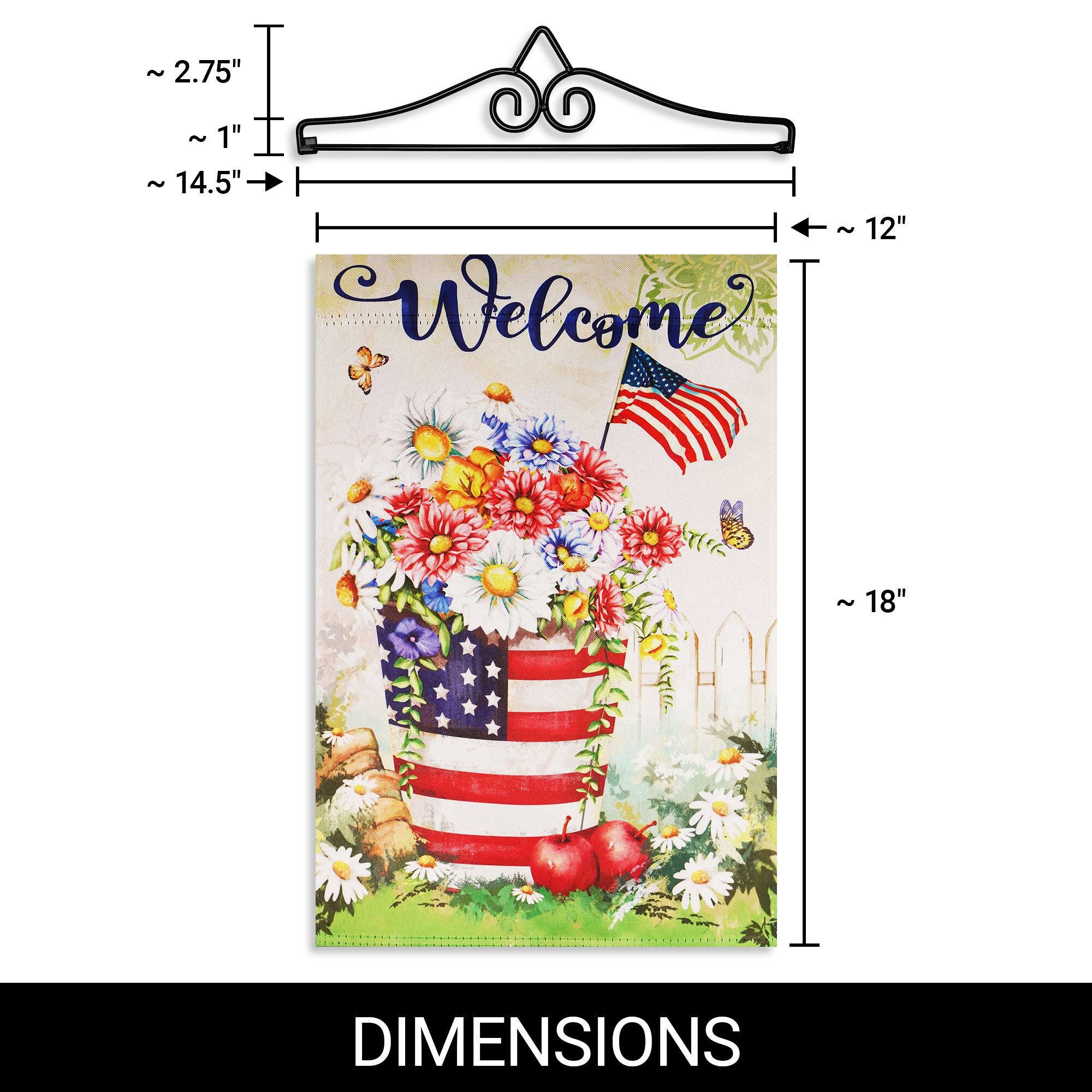 - ~ 2.75" 
- ~ 1" 
- ~ 14.5" 
- ~ 12" 
- ~ 18" 

Welcome

DIMENSIONS