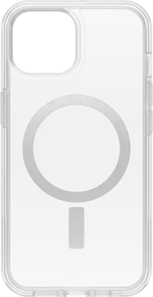 Front. OtterBox - OtterBox Symmetry Series with MagSafe Clear Case for iPhone 14/13 , iPhone 6.1 2023 - Clear.