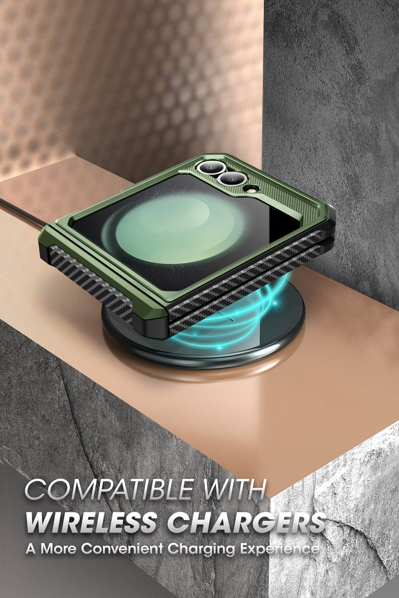 COMPATIBLE WITH WIRELESS CHARGERS  
A More Convenient Charging Experience