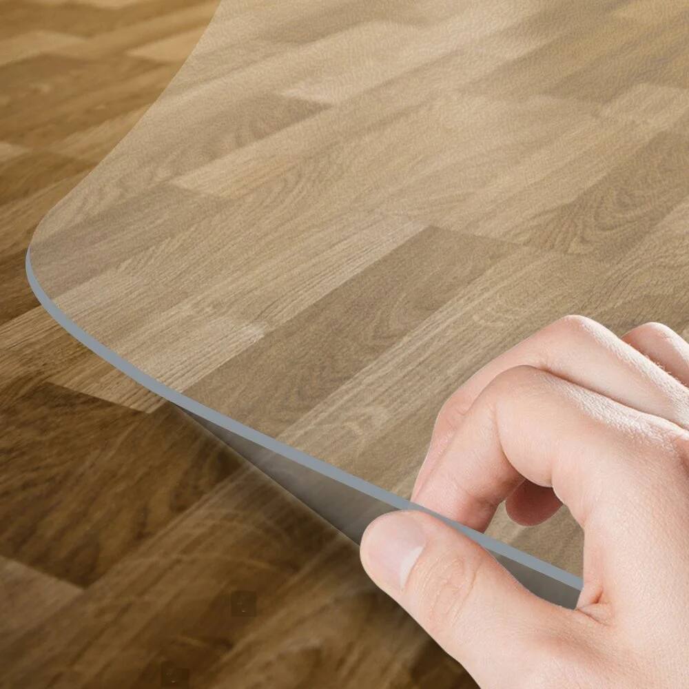 Alt View 2. MOVSSOU - PVC Office Mat for Hard Floor Transparent Office Chair Floor Mat for Home and Office 36" X 48" Rectangle - Transparent.
