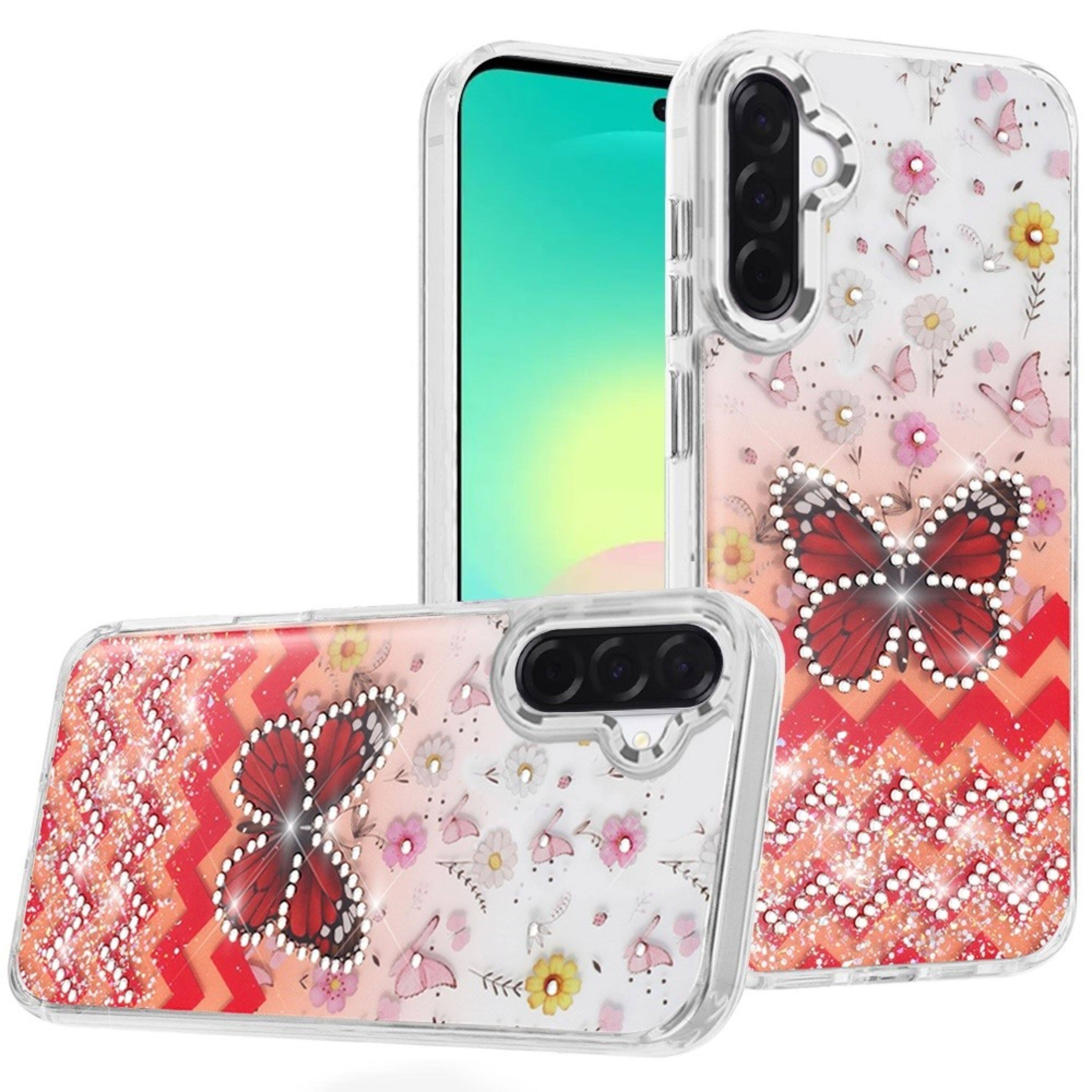 Kitcheniva - Colorful Epoxy Design With Plastic Jewels Plus Tempered Glass For Samsung A27 5G F - Multicolor price history on PriceWatchPro
