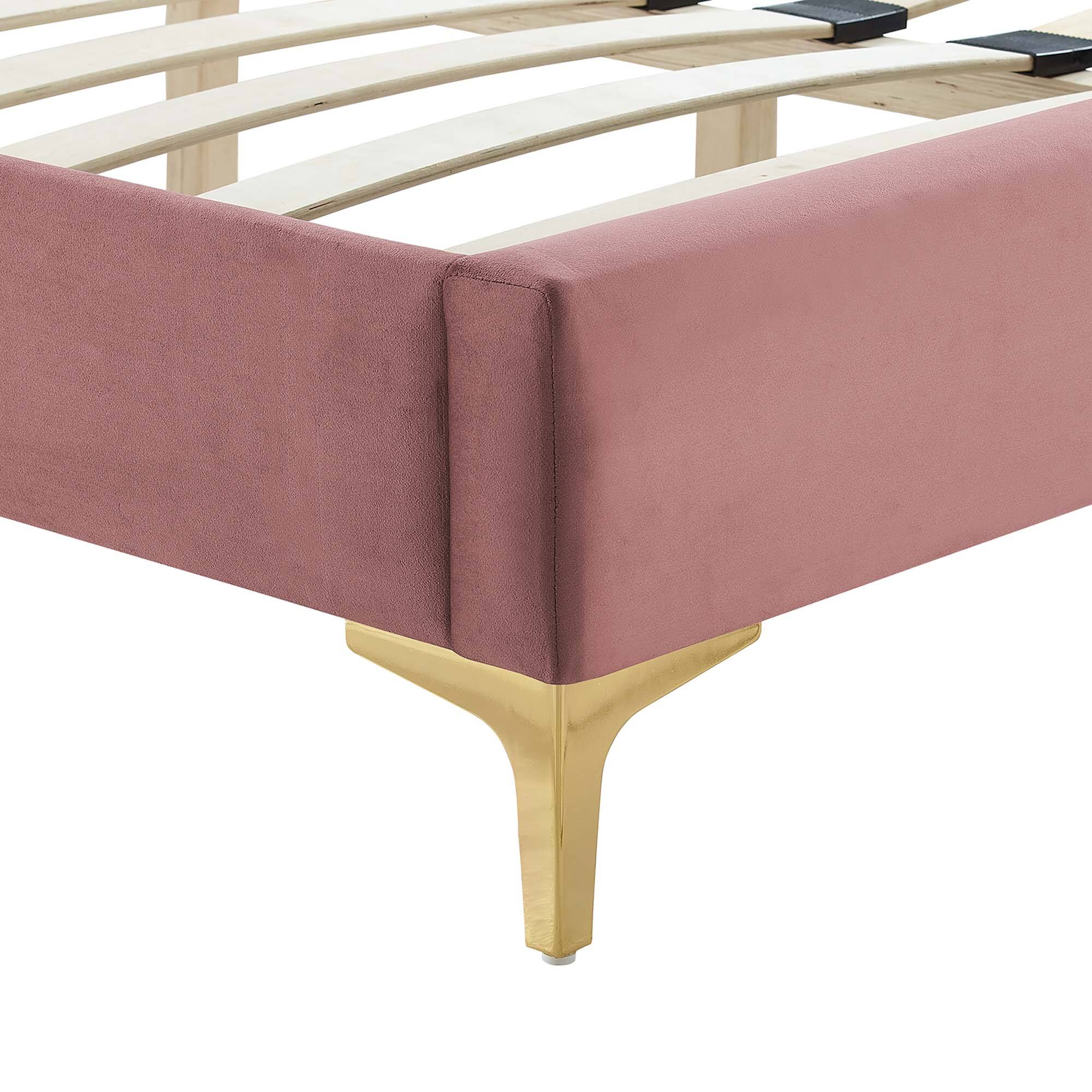 Alt View 3. Modway - Gwyneth Tufted Performance Velvet Full Platform Bed - White.