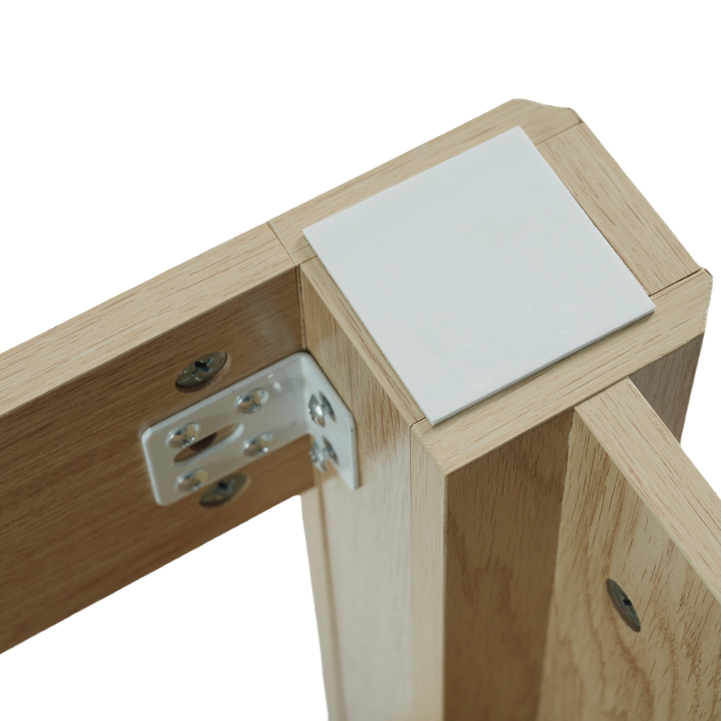 Alt View 7. Boyel Living - 36 Inch Modern Bathroom Vanity with Rectangle Ceramic Sink Large Storage 45 Degree Free Handle Natural - Natural.