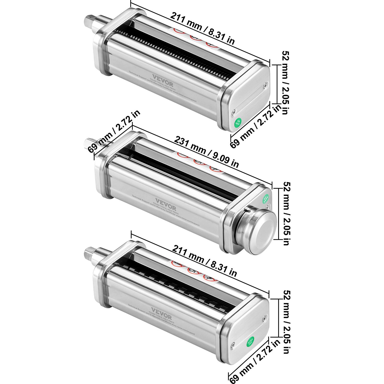 211 mm / 8.31 in  
52 mm / 2.05 in  
69 mm / 2.72 in  
231 mm / 9.09 in  
69 mm / 2.72 in