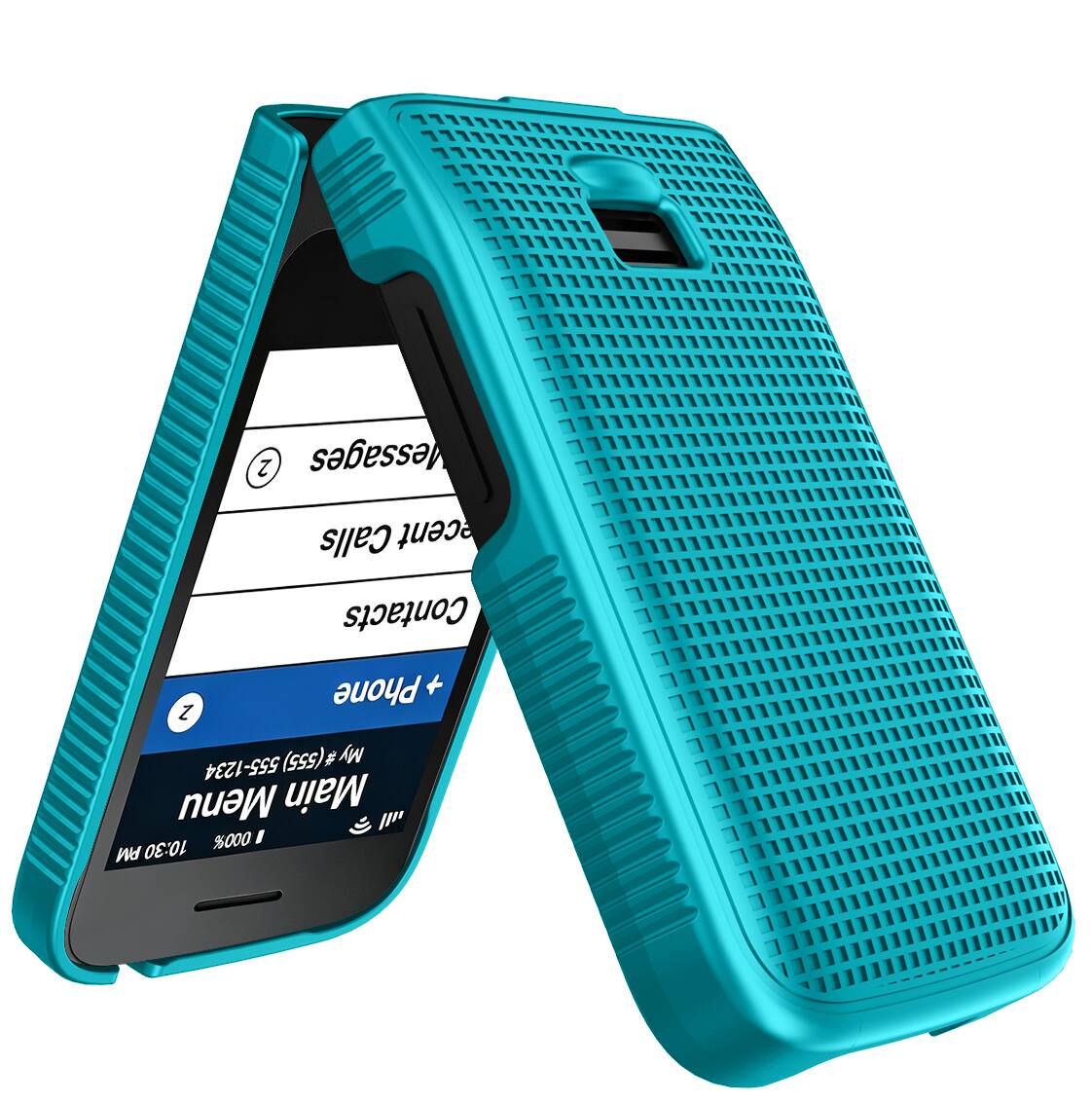 2 Messages Calls Recent Contacts 2 Phone (555) My 555-1234 Menu Main %000 I PM 10:30