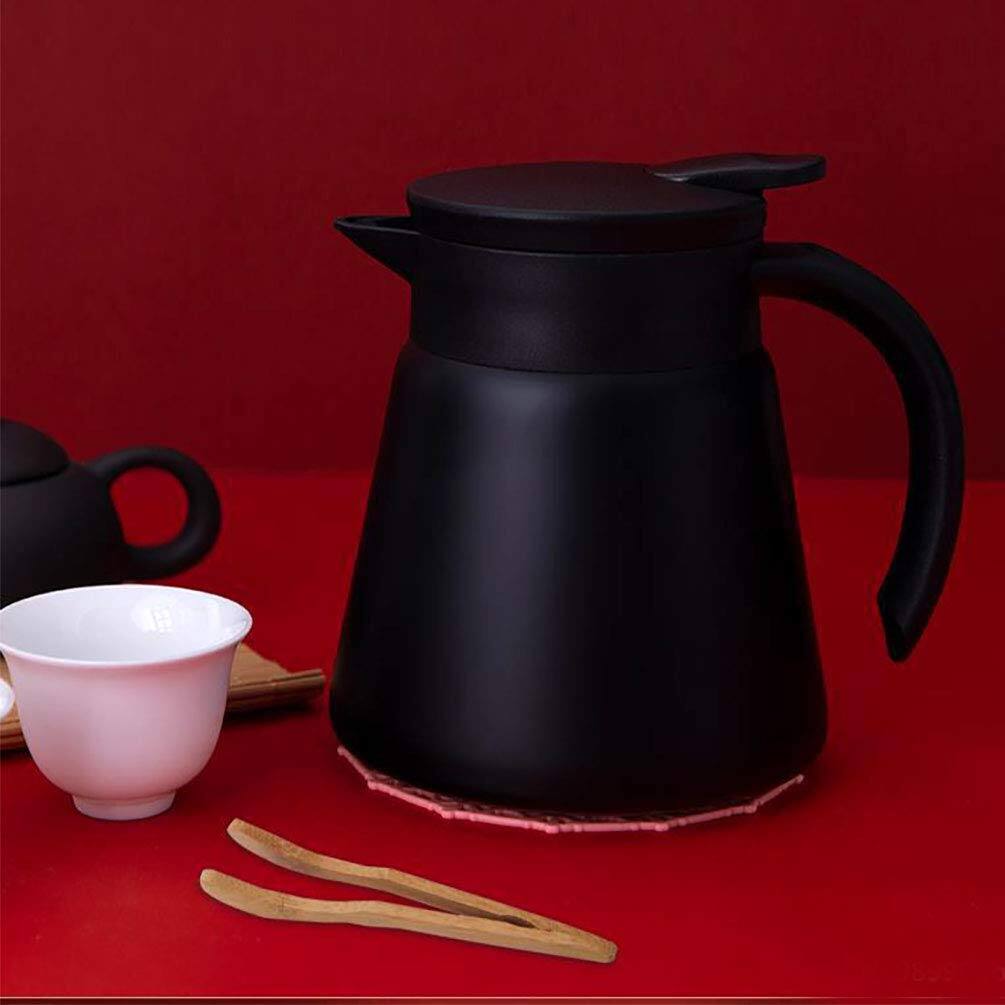 Alt View 4. Dapper Styles - Thermal Coffee Carafe Tea Pot Stainless Steel Insulation Double Wall Vacuum Insulated Water & Beverage Disp... - White.