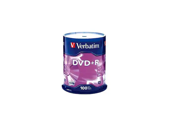 1 V Verbatim. I : DVD+R 4.7 16x 120m 2 AZO Fack 100 Paguete