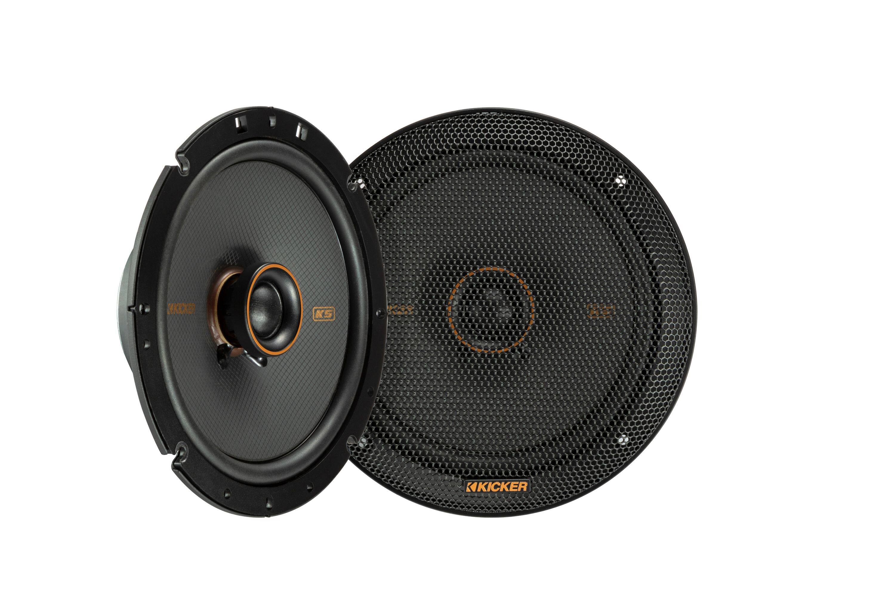 KICKER KS Series 6 3/4 inch 2 Way Car Speakers (Pair) Black