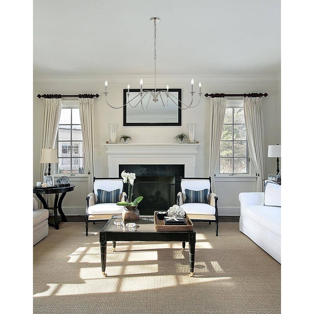 Living District - Rohan 54 inch chandelier - Polished Nickel price history on PriceWatchPro