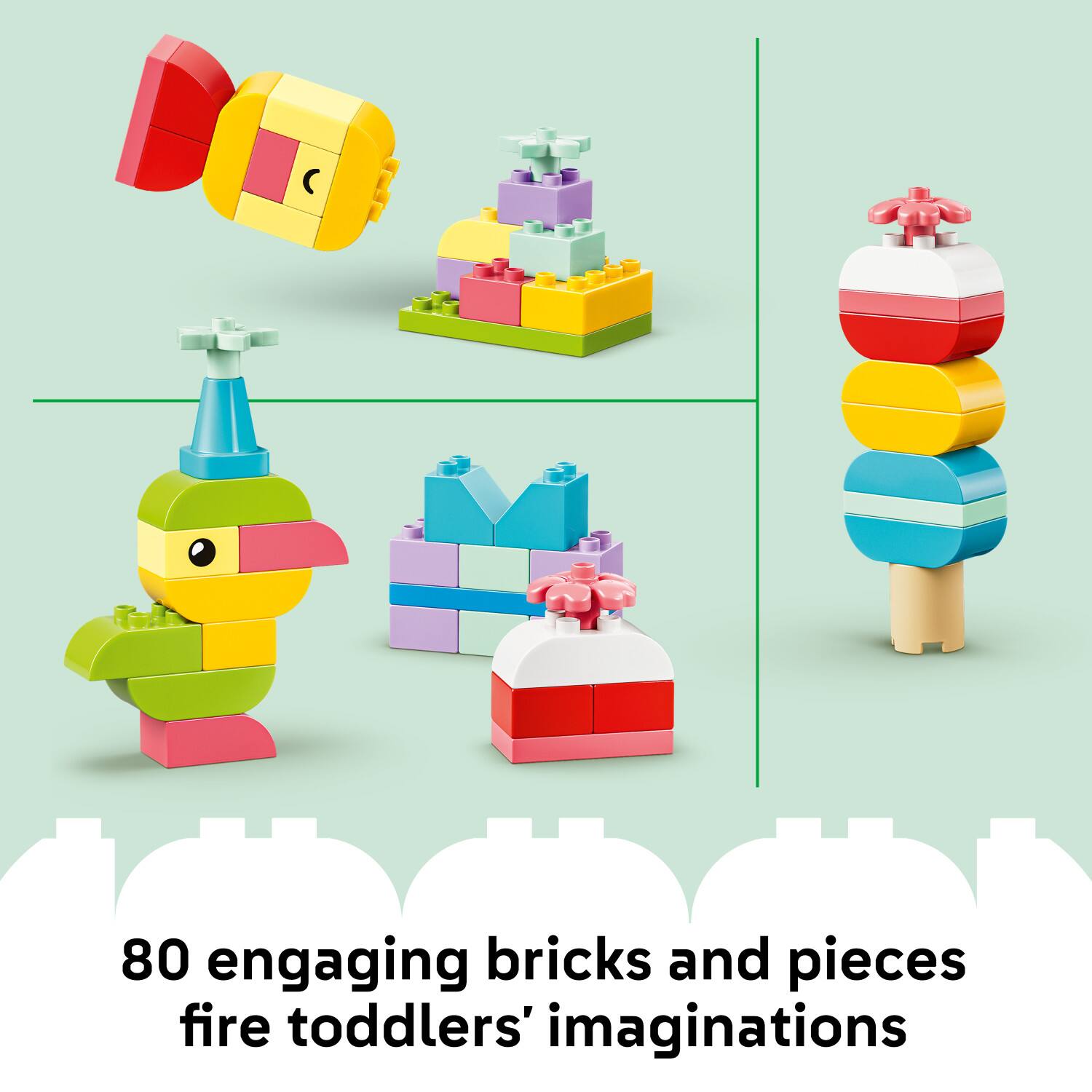 80 engaging bricks and pieces fire toddlers' imaginations