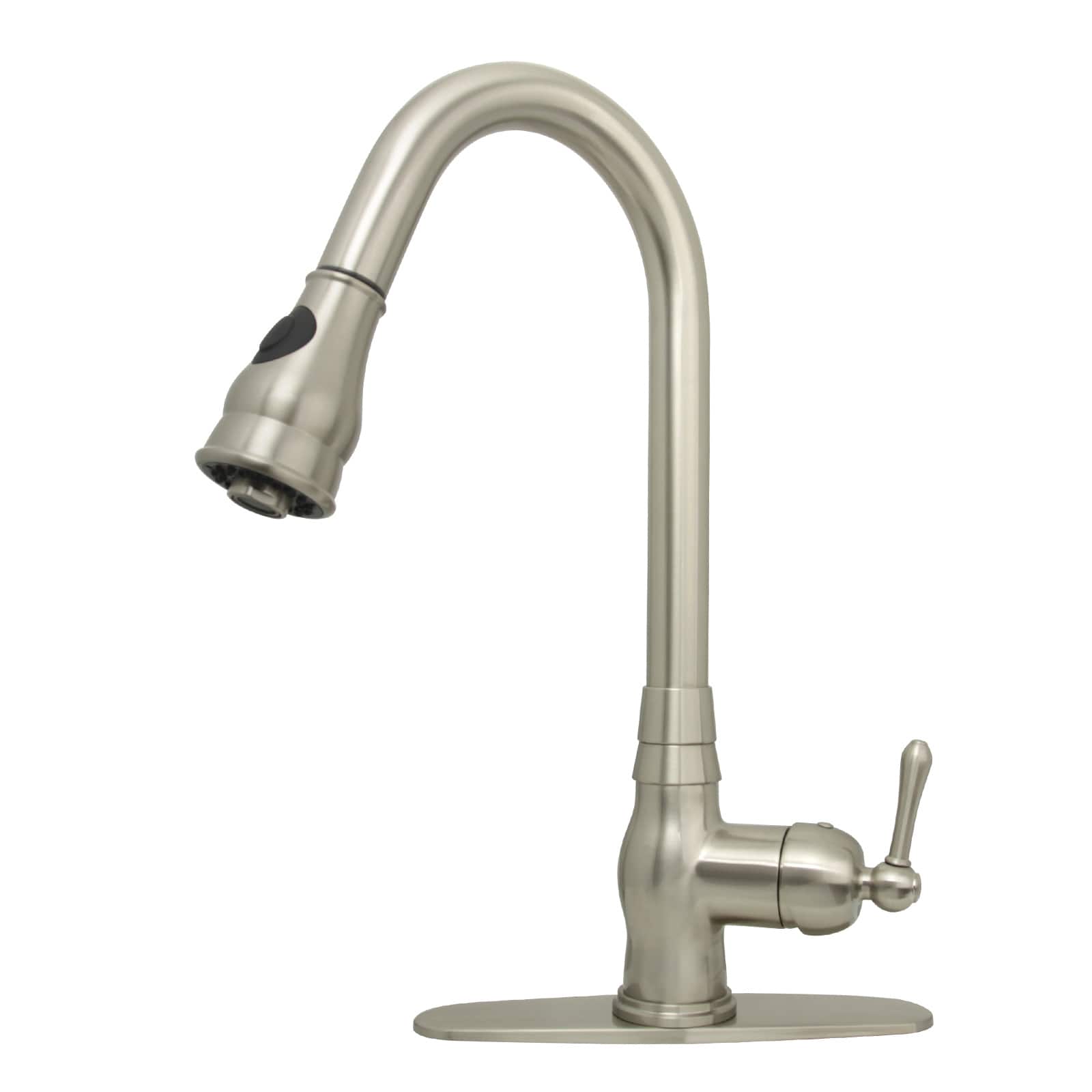 Solid Brass One-Handle Kitchen Faucet with Pull Down Sprayer price history on PriceWatchPro