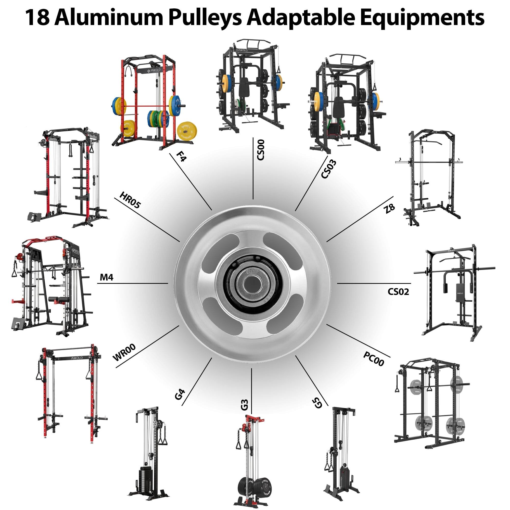18 Aluminum Pulleys Adaptable Equipments

- HR05
- F4
- CS00
- CS03
- Z8
- M4
- CS02
- WROO
- PC00
- G4
- G3
- G5
