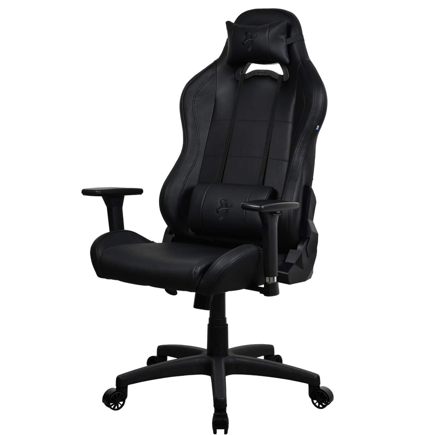Left. Arozzi - Torretta Soft PU Gaming Chair - Pure Black.