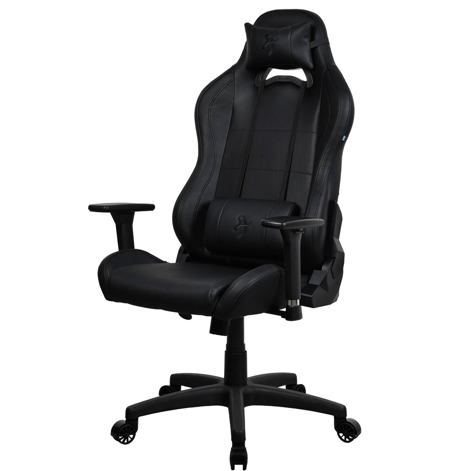 Left. Arozzi - Torretta Soft PU Gaming Chair - Pure Black.