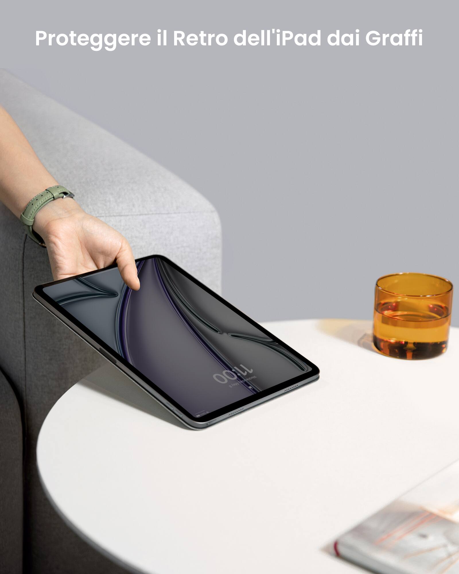 Proteggere il Retro dell'iPad dai Graffi.