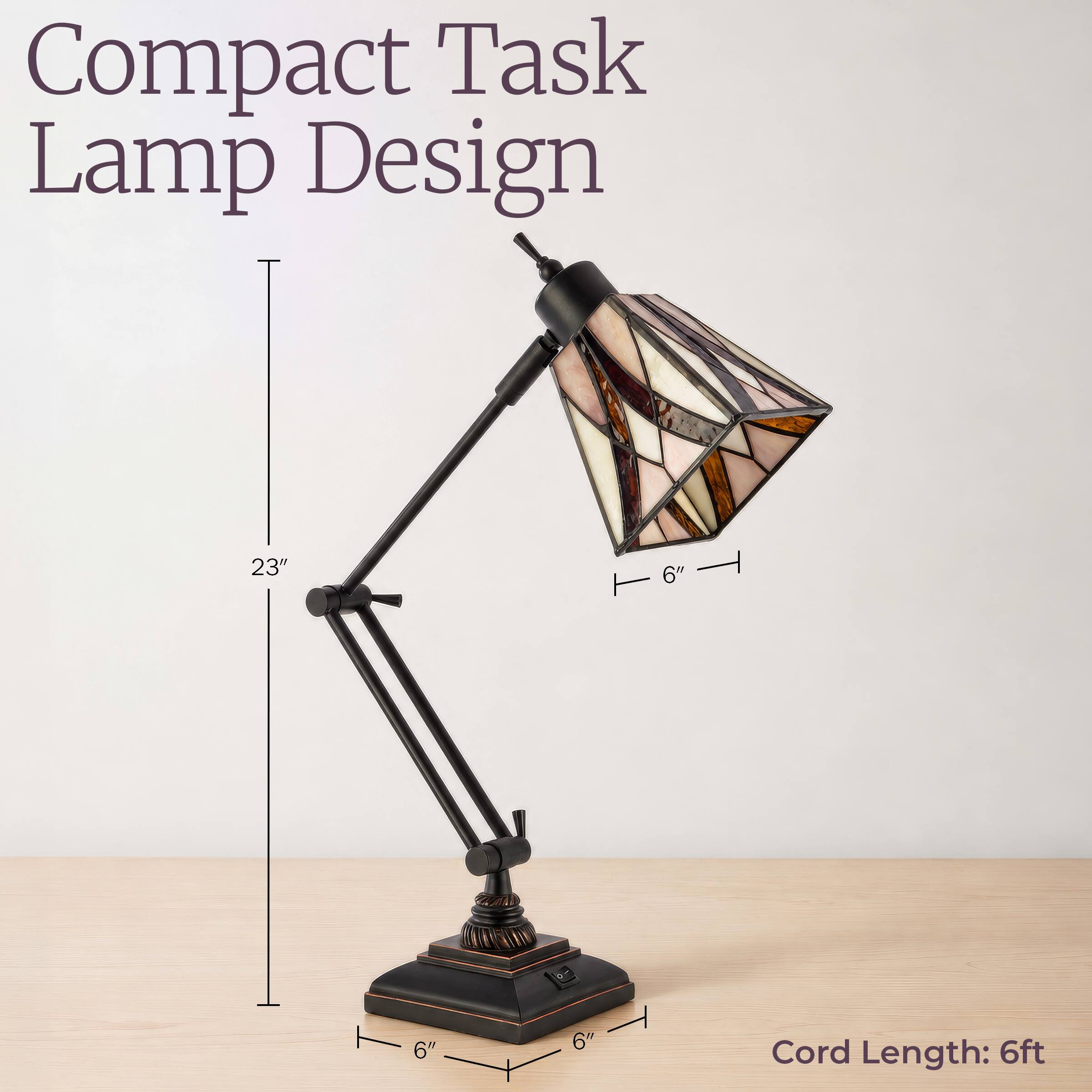 Compact Task Lamp Design

23"

6"

6"

6"

Cord Length: 6ft