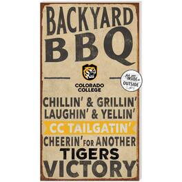 Jardine - Colorado College Tigers 11'' x 20'' Indoor/Outdoor BBQ Sign - Brown
