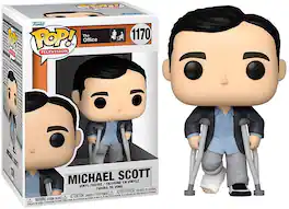 The Office Funko POP Vinyl Figure | Michael Standing w/Crutches - Gray