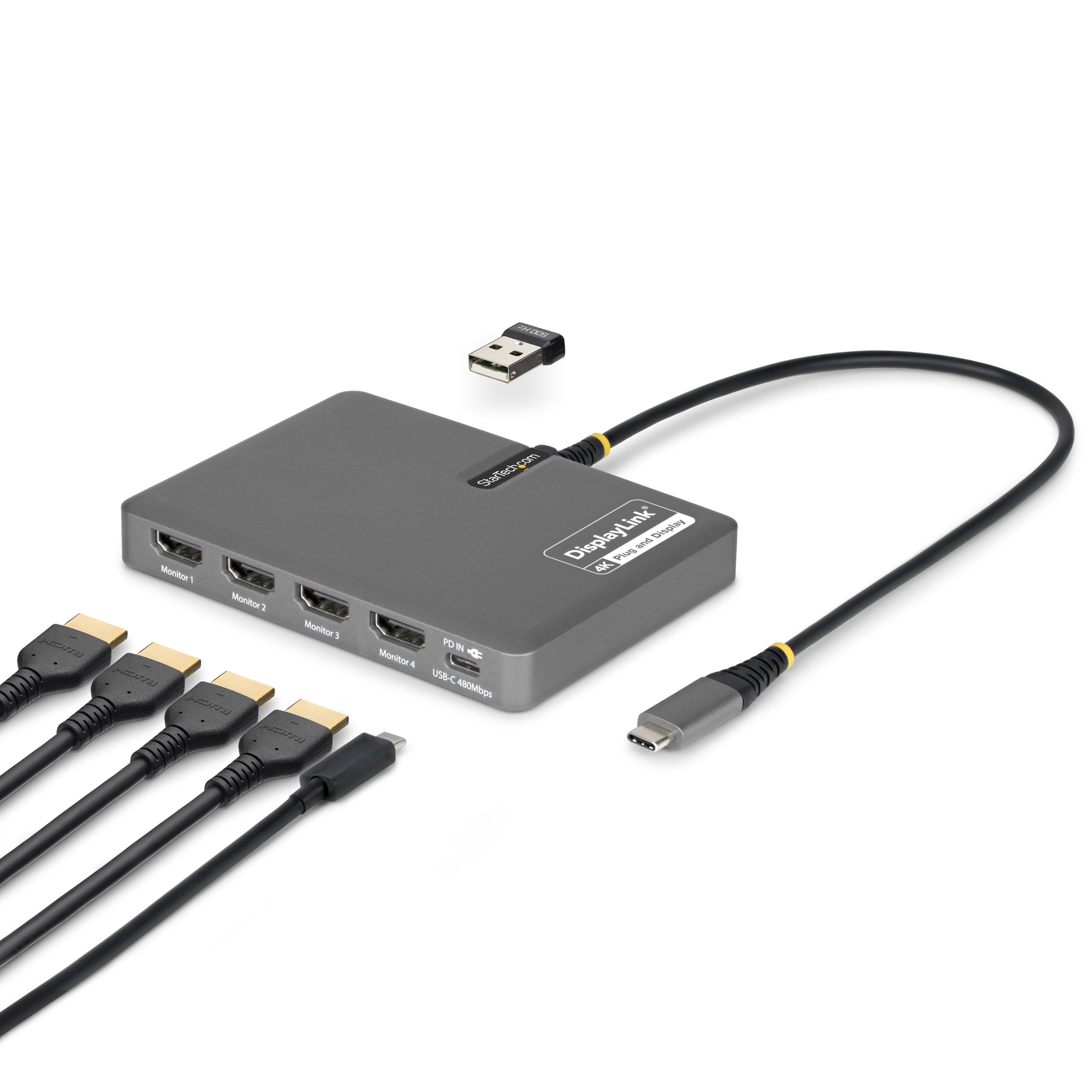 TH DOS  
Monitor 1 Monitor 2 Monitor 3 Monitor 4  
LUBRATION WORK LEGA ADD 1.17  
com StarTech DisplayLink and Display Plus 4K POINT A  
USB-C 480Mitops
