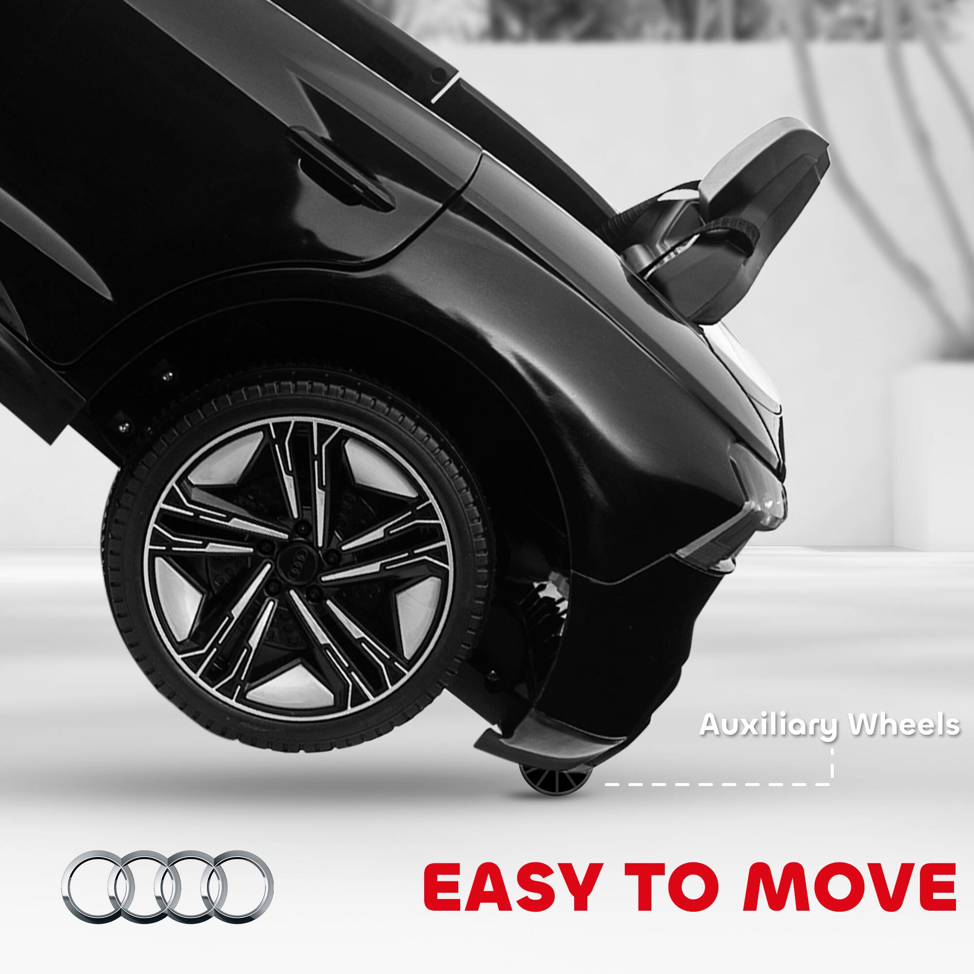 Auxiliary Wheels  
EASY TO MOVE