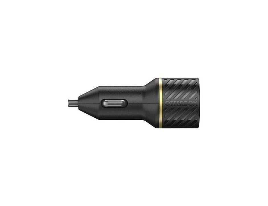 Left. OtterBox - OtterBox Car Charger Fast Charge 18W | Color: Black - Black.